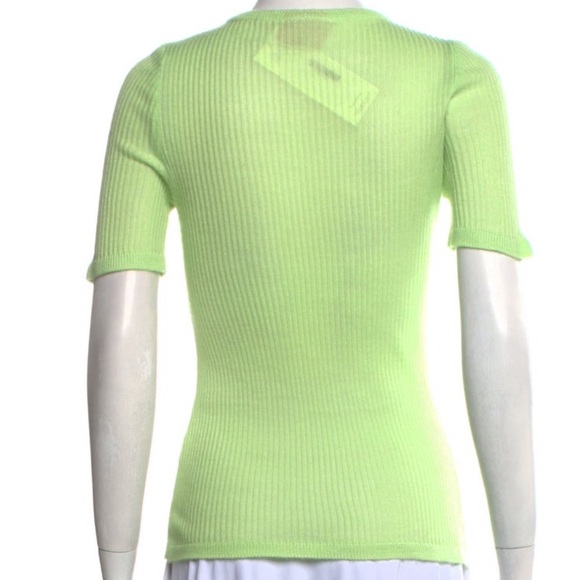 Courrèges Crew Neck Short Sleeve Top - Size M - Picture 2 of 3